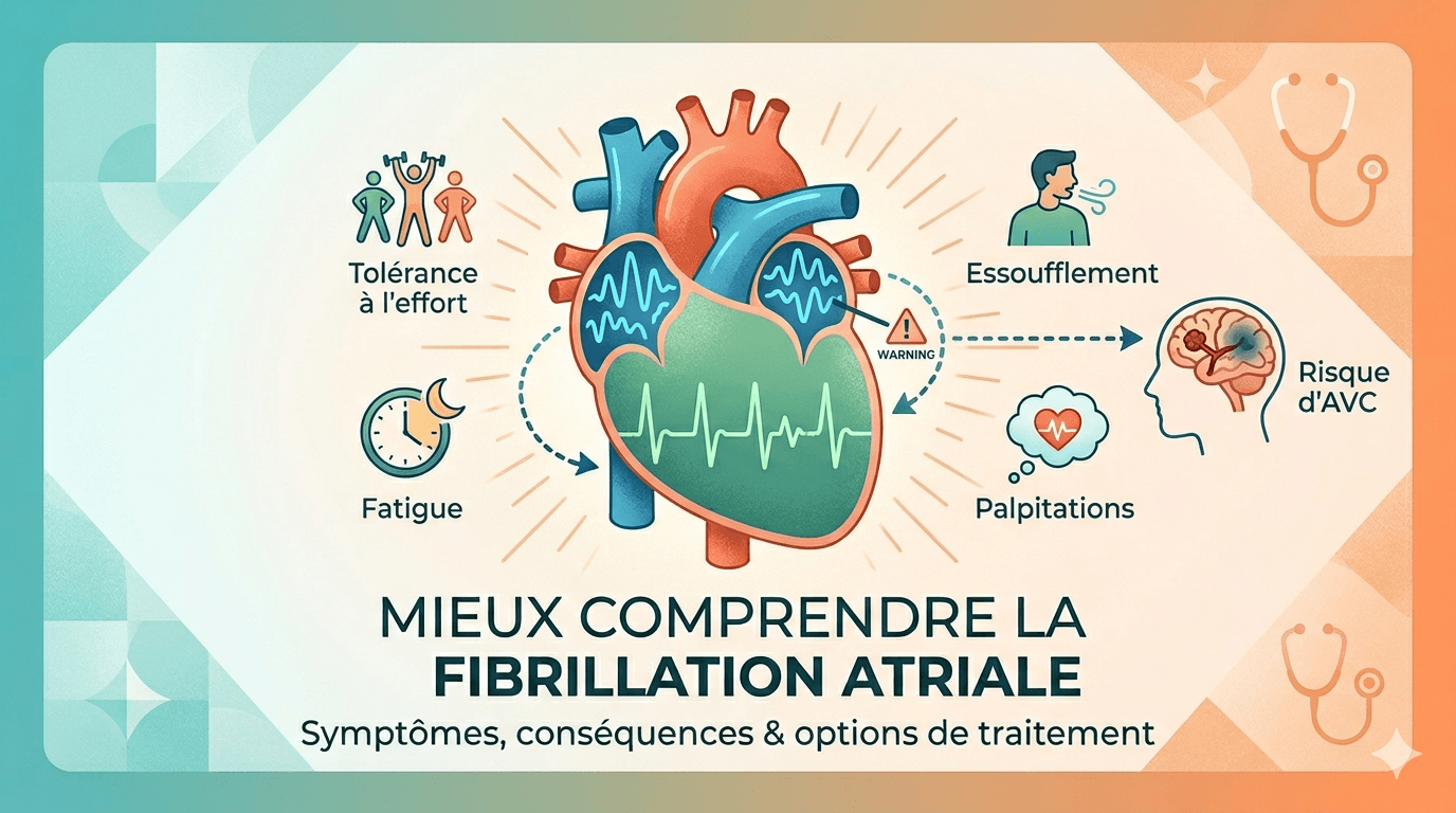 Fibrillation atriale : comprendre la maladie, ses conséquences et les traitements possibles